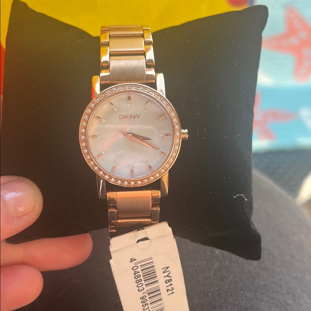 DKNY Women's Watch in Rose Gold and Crystals, NWT